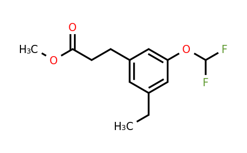 1806383-19-6 | Methyl 3-(difluoromethoxy)-5-ethylphenylpropanoate