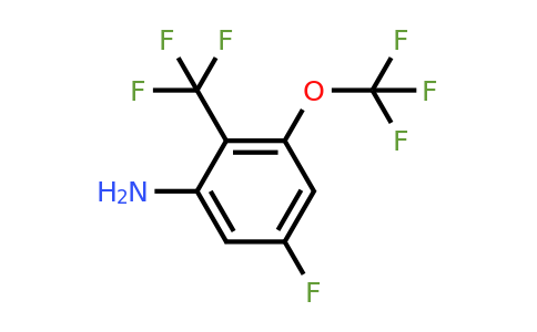 1806383-55-0 | 5-Fluoro-3-trifluoromethoxy-2-(trifluoromethyl)aniline