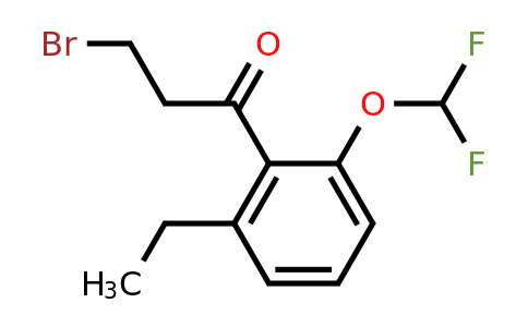 1806383-58-3 | 3-Bromo-1-(2-(difluoromethoxy)-6-ethylphenyl)propan-1-one