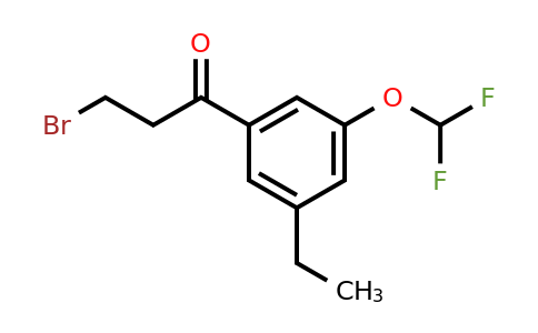 1806383-65-2 | 3-Bromo-1-(3-(difluoromethoxy)-5-ethylphenyl)propan-1-one