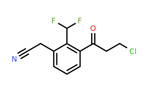 1806383-72-1 | 3-(3-Chloropropanoyl)-2-(difluoromethyl)phenylacetonitrile