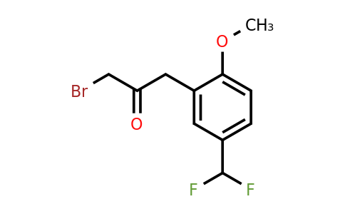 1806383-81-2 | 1-Bromo-3-(5-(difluoromethyl)-2-methoxyphenyl)propan-2-one