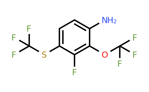 1806383-82-3 | 3-Fluoro-2-trifluoromethoxy-4-(trifluoromethylthio)aniline