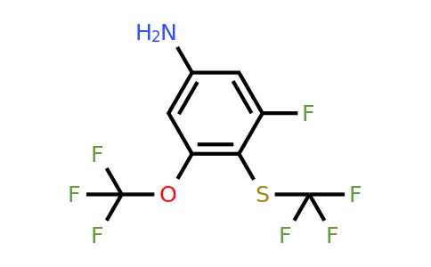 1806383-91-4 | 3-Fluoro-5-trifluoromethoxy-4-(trifluoromethylthio)aniline