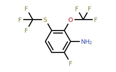 1806384-10-0 | 6-Fluoro-2-trifluoromethoxy-3-(trifluoromethylthio)aniline
