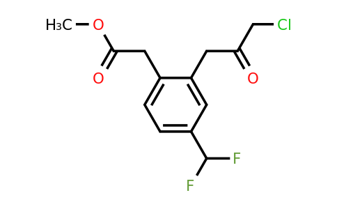 1806384-13-3 | Methyl 2-(3-chloro-2-oxopropyl)-4-(difluoromethyl)phenylacetate