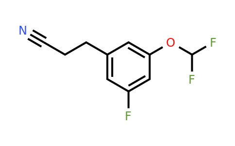 1806384-14-4 | 3-(Difluoromethoxy)-5-fluorophenylpropanenitrile