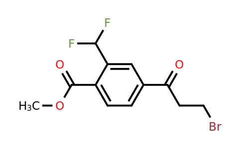 1806384-15-5 | Methyl 4-(3-bromopropanoyl)-2-(difluoromethyl)benzoate