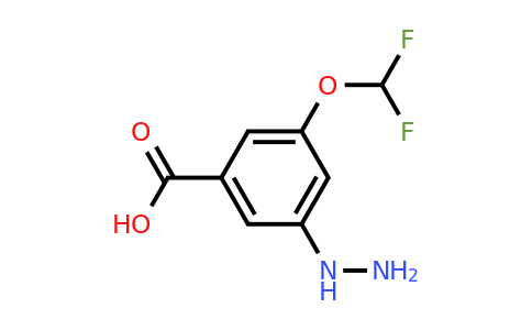 1806384-29-1 | 3-(Difluoromethoxy)-5-hydrazinylbenzoic acid