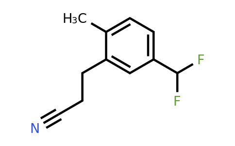 1806384-33-7 | 5-(Difluoromethyl)-2-methylphenylpropanenitrile