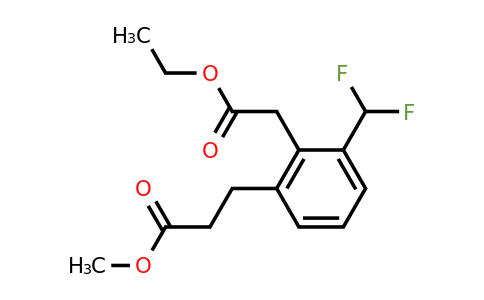 1806384-65-5 | Ethyl 2-(difluoromethyl)-6-(3-methoxy-3-oxopropyl)phenylacetate