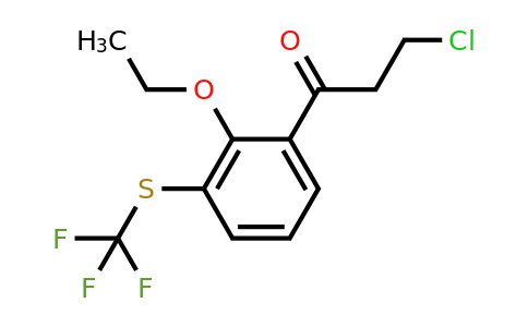 1806384-72-4 | 3-Chloro-1-(2-ethoxy-3-(trifluoromethylthio)phenyl)propan-1-one