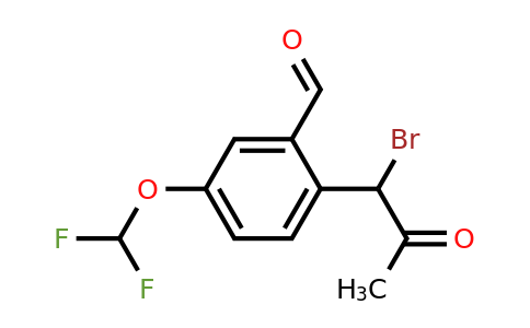 1806384-91-7 | 2-(1-Bromo-2-oxopropyl)-5-(difluoromethoxy)benzaldehyde