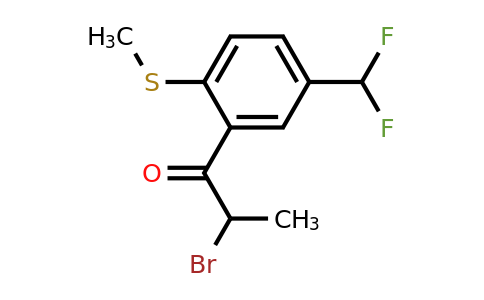 1806385-65-8 | 2-Bromo-1-(5-(difluoromethyl)-2-(methylthio)phenyl)propan-1-one