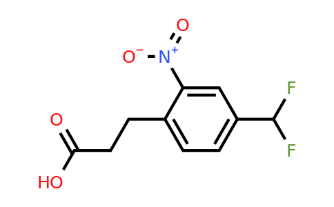 1806385-85-2 | 4-(Difluoromethyl)-2-nitrophenylpropanoic acid