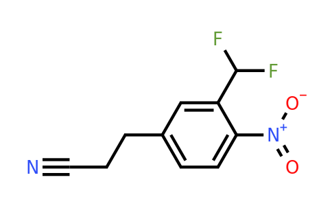 1806386-05-9 | 3-(Difluoromethyl)-4-nitrophenylpropanenitrile