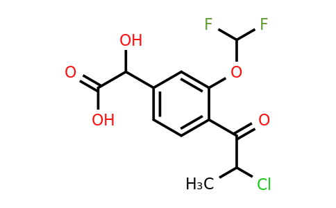 1806386-20-8 | 4-(2-Chloropropanoyl)-3-(difluoromethoxy)mandelic acid