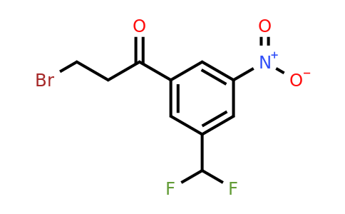 1806386-21-9 | 3-Bromo-1-(3-(difluoromethyl)-5-nitrophenyl)propan-1-one