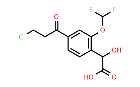 1806386-31-1 | 4-(3-Chloropropanoyl)-2-(difluoromethoxy)mandelic acid