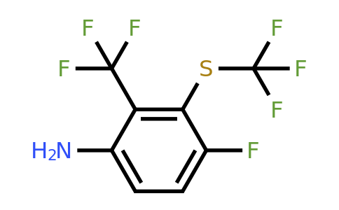 1806386-50-4 | 4-Fluoro-2-trifluoromethyl-3-(trifluoromethylthio)aniline