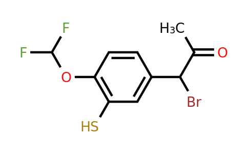 1806386-51-5 | 1-Bromo-1-(4-(difluoromethoxy)-3-mercaptophenyl)propan-2-one