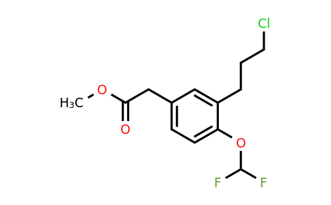 1806386-97-9 | Methyl 3-(3-chloropropyl)-4-(difluoromethoxy)phenylacetate