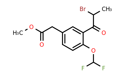 1806387-37-0 | Methyl 3-(2-bromopropanoyl)-4-(difluoromethoxy)phenylacetate