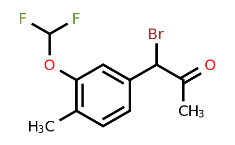 1806387-61-0 | 1-Bromo-1-(3-(difluoromethoxy)-4-methylphenyl)propan-2-one