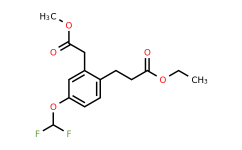 1806387-63-2 | Methyl 5-(difluoromethoxy)-2-(3-ethoxy-3-oxopropyl)phenylacetate
