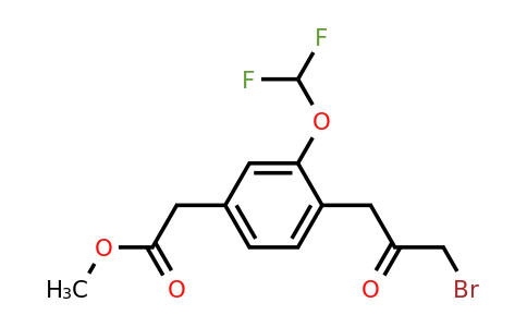 1806387-86-9 | Methyl 4-(3-bromo-2-oxopropyl)-3-(difluoromethoxy)phenylacetate