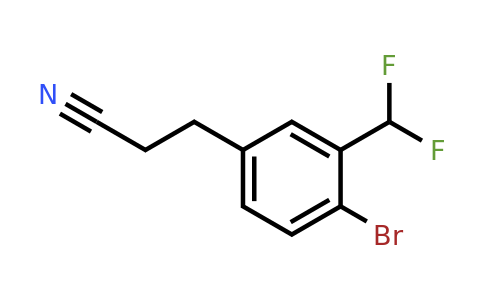 1806388-00-0 | 3-(4-Bromo-3-(difluoromethyl)phenyl)propanenitrile