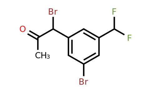 1806388-18-0 | 1-Bromo-1-(3-bromo-5-(difluoromethyl)phenyl)propan-2-one