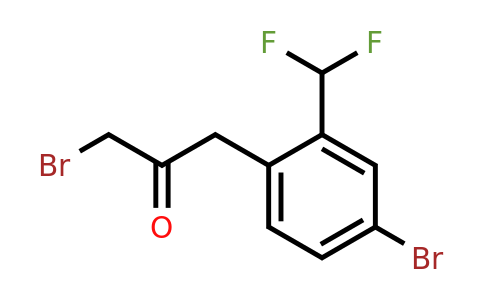 1806388-28-2 | 1-Bromo-3-(4-bromo-2-(difluoromethyl)phenyl)propan-2-one