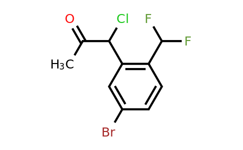 1806388-39-5 | 1-(5-Bromo-2-(difluoromethyl)phenyl)-1-chloropropan-2-one