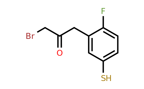 1806388-61-3 | 1-Bromo-3-(2-fluoro-5-mercaptophenyl)propan-2-one