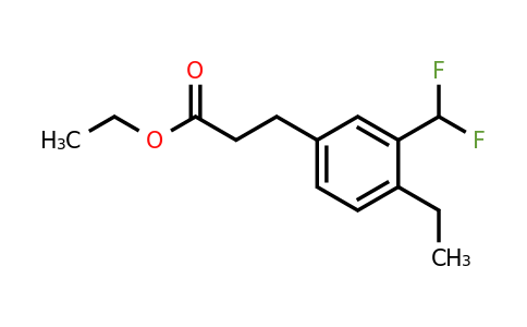 1806388-75-9 | Ethyl 3-(difluoromethyl)-4-ethylphenylpropanoate