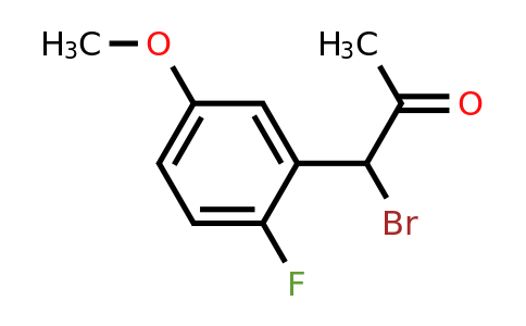 1806388-91-9 | 1-Bromo-1-(2-fluoro-5-methoxyphenyl)propan-2-one