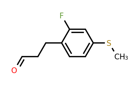 1806389-42-3 | 3-(2-Fluoro-4-(methylthio)phenyl)propanal