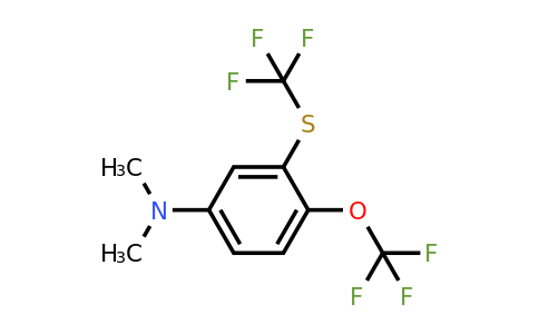 1806389-67-2 | 1-Dimethylamino-4-trifluoromethoxy-3-(trifluoromethylthio)benzene