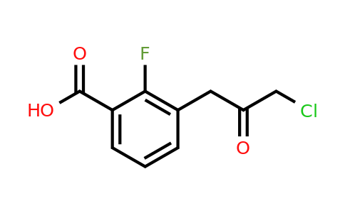 1806390-26-0 | 3-(3-Chloro-2-oxopropyl)-2-fluorobenzoic acid