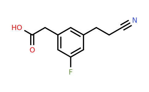 1806390-31-7 | 3-(2-Cyanoethyl)-5-fluorophenylacetic acid