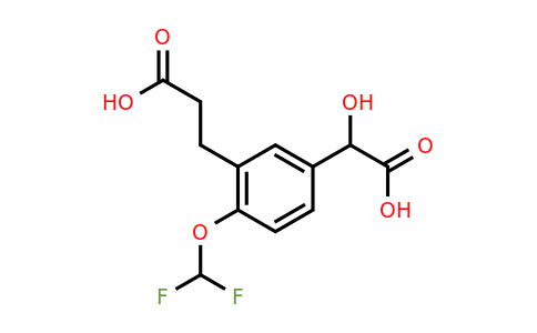 1806390-41-9 | 3-(2-Carboxyethyl)-4-(difluoromethoxy)mandelic acid