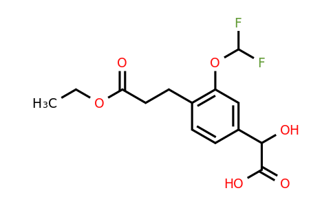 1806390-45-3 | 3-(Difluoromethoxy)-4-(3-ethoxy-3-oxopropyl)mandelic acid