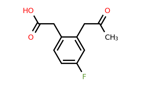 1806390-48-6 | 4-Fluoro-2-(2-oxopropyl)phenylacetic acid