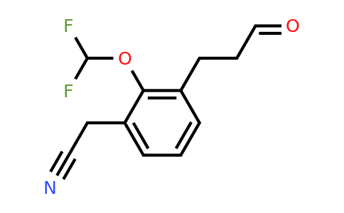 1806390-65-7 | 2-(Difluoromethoxy)-3-(3-oxopropyl)phenylacetonitrile