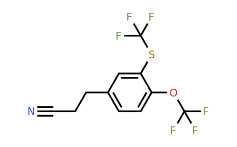 1806390-67-9 | 3-(4-(Trifluoromethoxy)-3-(trifluoromethylthio)phenyl)propanenitrile