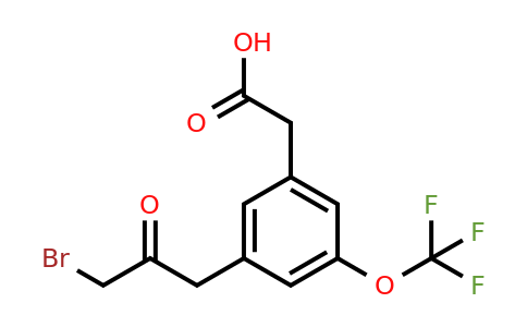 1806390-85-1 | 3-(3-Bromo-2-oxopropyl)-5-(trifluoromethoxy)phenylacetic acid