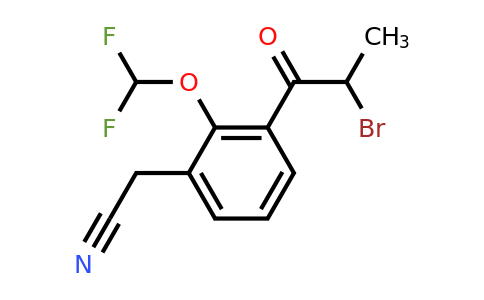 1806390-86-2 | 3-(2-Bromopropanoyl)-2-(difluoromethoxy)phenylacetonitrile