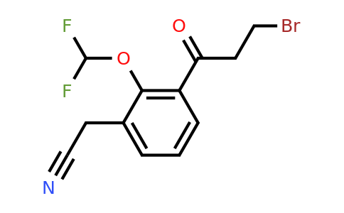 1806390-92-0 | 3-(3-Bromopropanoyl)-2-(difluoromethoxy)phenylacetonitrile