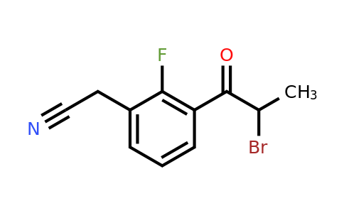 1806391-17-2 | 3-(2-Bromopropanoyl)-2-fluorophenylacetonitrile